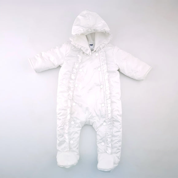 3-6M Girls White Thick With Decoration Onesie - Ackermans