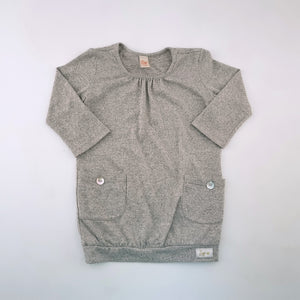7-8Y Girls Beige Knitted Three Quarter Top - zigi