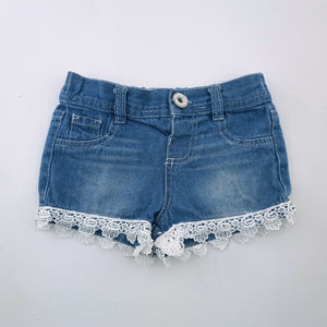 3-4Y Girls Denim Short - Lollipop