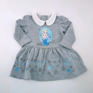 12-18M Girls Grey Frozen Dress - Disney