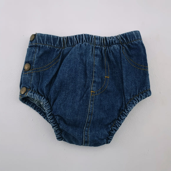3-6M Girls Denim Bloomer - Lee