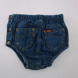 3-6M Girls Denim Bloomer - Lee