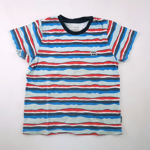 <b><span style="background-color: #FFC808"><font color="black">&nbsp;*PLAYGROUND*&nbsp;</font></span></b> 6-7Y Boys Blue Grey and Red Stripes Shirt  - Billabong