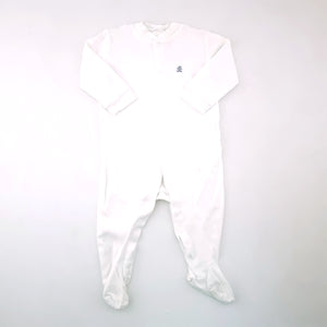 6-12M White Melange Sleepsuit Onesie - Woolworths