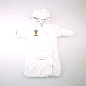 3-6M Unisex White I'm Cute sleep bag with bear - Carters