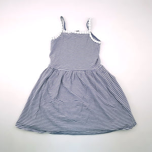 <b><span style="background-color: #FFC808"><font color="black">&nbsp;*PLAYGROUND*&nbsp;</font></span></b> 7-8Y Girls White and Blue Stripe Dress - Cubus As