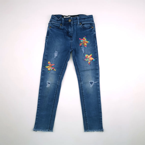4-5Y Girls Denim With Sequence Stars Jean - Cotton On photo needed