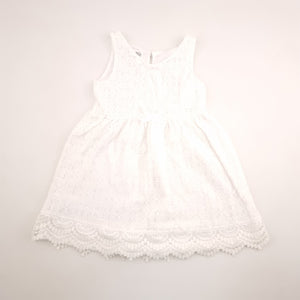2-3Y Girls White With Fine Detail Dress - H&M