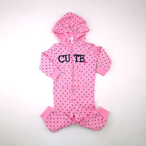 <b><span style="background-color: #FFC808"><font color="black">&nbsp;*PLAYGROUND*&nbsp;</font></span></b> 12-18M Girls Pink With Stars Sleepsuit - Edgars 123
