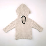 <b><span style="background-color: #FFC808"><font color="black">&nbsp;*PLAYGROUND*&nbsp;</font></span></b> 2-3Y Girls Cream Knitted Sweater With Hoodie - No brand