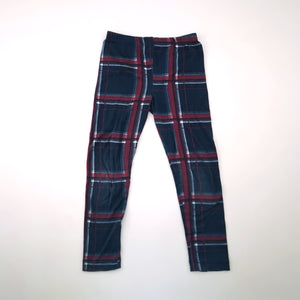 <b><span style="background-color: #FFC808"><font color="black">&nbsp;*PLAYGROUND*&nbsp;</font></span></b> 4-5Y 5-6Y Girls Dark Blue And Maroon Blocks Sleep Pants - Real Kids