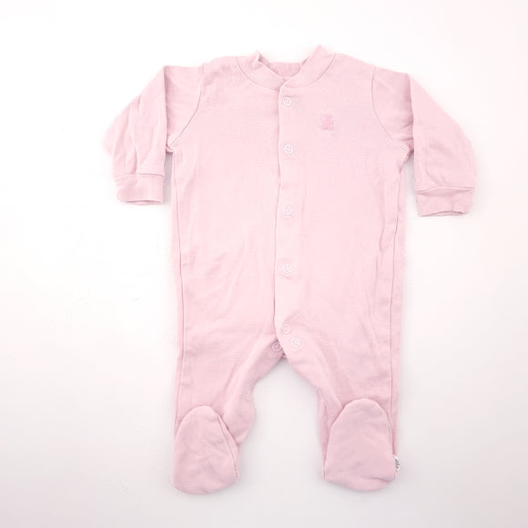 New Born Girls Pink Baby Grow - Woolworths