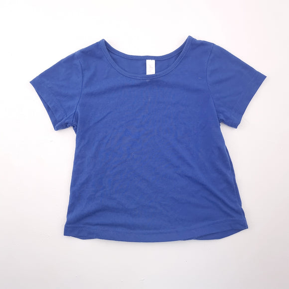 5-6Y Girls Blue Shirt- Lollipop