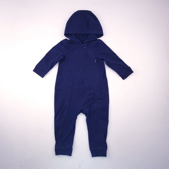 12-18M Boys Navy Blue Long Sleeve Onesie - Gap