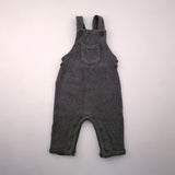 3-6M Boys Grey Knitted Dungaree Romper - Next