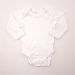 0-3M Unisex White Body Vest - Ackermans