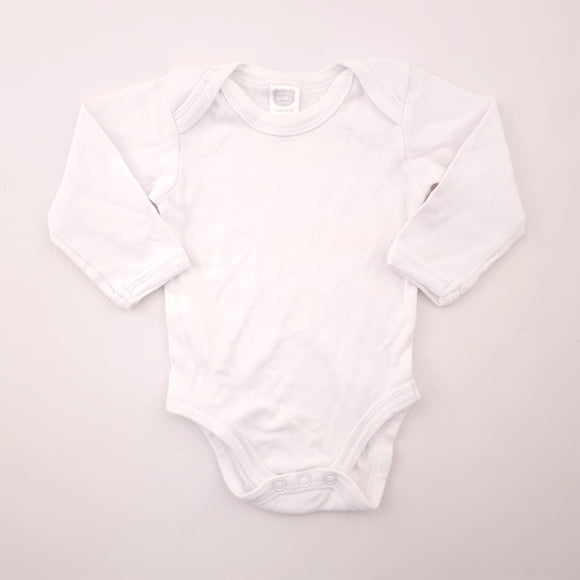 0-3M Unisex White Body Vest - Ackermans