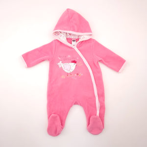 <b><span style="background-color: #FFC808"><font color="black">&nbsp;*PLAYGROUND*&nbsp;</font></span></b> 0-3M Girls Pink Busy Little Hen Baby Grow - Ackermans