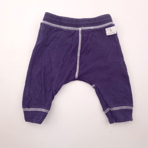 3-6M Boys Blue With White Stitches Bottoms - Country Road