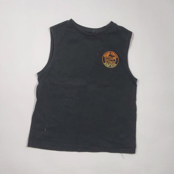 2-3Y Boys Black Miami Beach Sleeveless shirt - Cotton On