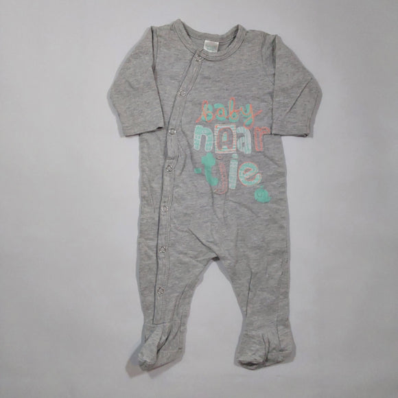 Newborn Boys Grey with Green and Orange Print Onesie - Naartjie