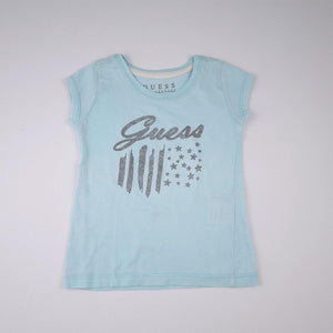 2-3Y Girls Blue With Silver Stars Shirt - Guess