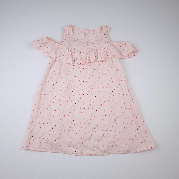 3-4Y Girls Pink With Coloured Dot - Woolworths