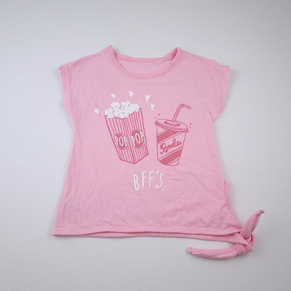 3-4Y Pink Popcorn and Soda Shirt - Woolworths