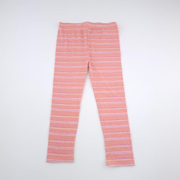 6-7Y Girls Orange With Stripes Leggings - Mr Price