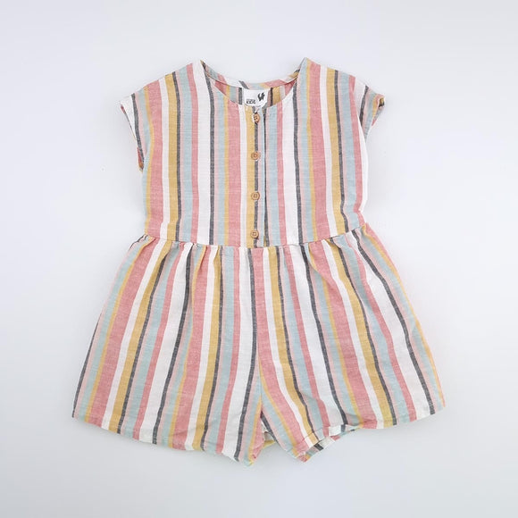 4-5Y Girls Faded Stripe Jumpsuit - Cotton On