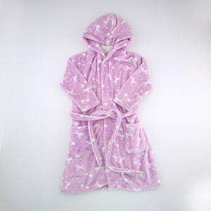 5-6Y Girls Purple With Unicorns Gown - Woolworths