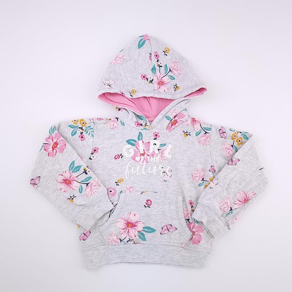 3-4Y Girls Grey Girl of the Future Hoodie - Woolworths