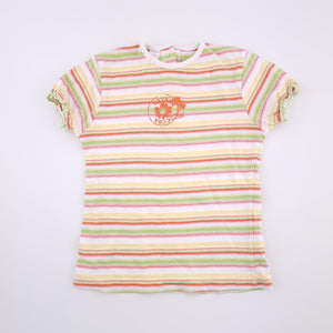 18-24M Girls White With Colour Stripes - Baby Club