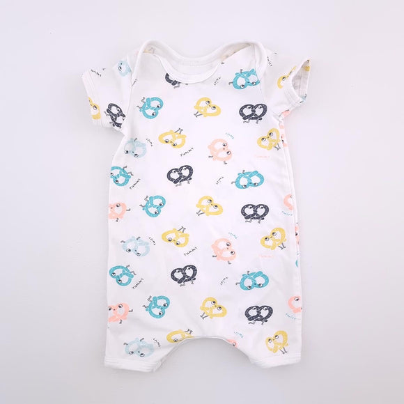0-3M Unisex White With Pretzel Onesie - Woolworths