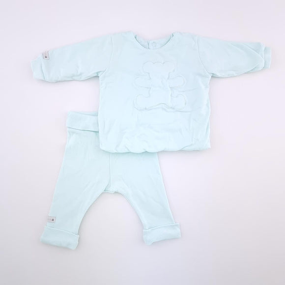 0-3M Unisex Green Thick Sleepwear Set - Woolworths
