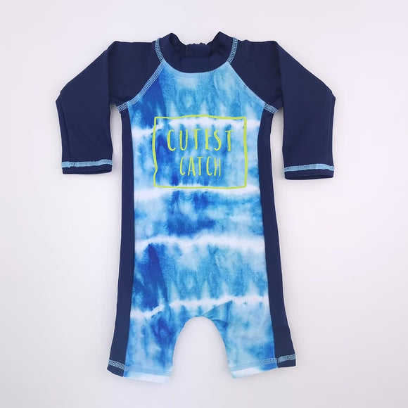 0-3M Boys Cutest Catch Swimsuit - Woolworths