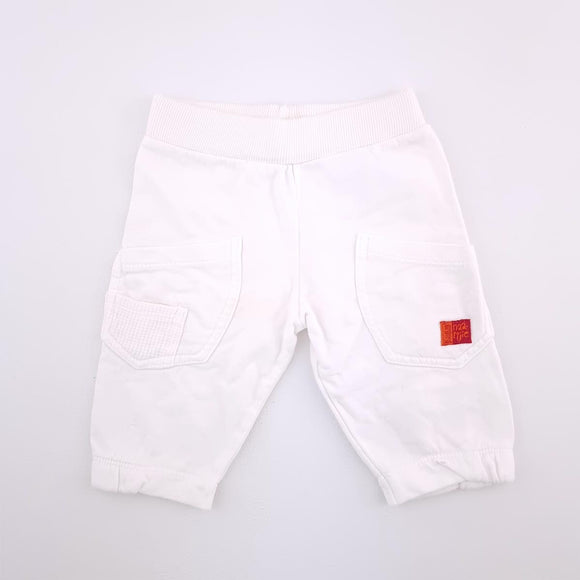 0-3M Unisex White Jogger - Naartjie