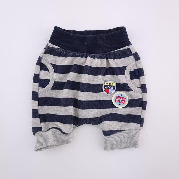0-3M Grey With Blue Stripes Super Fast Jogger - Ackermans