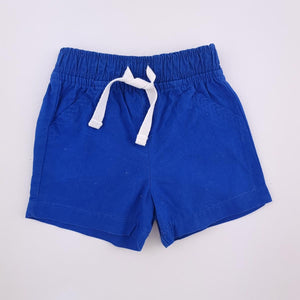3-6M Boys Blue With White String Short - Jet