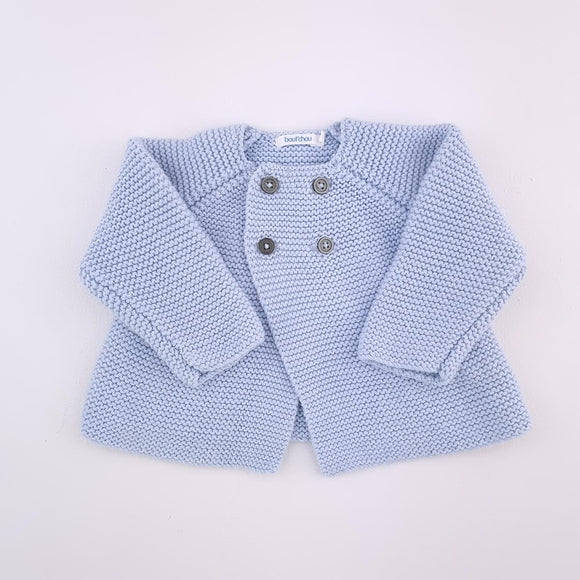 3-6M Boys Blue Knit Jumper - Bout'chou