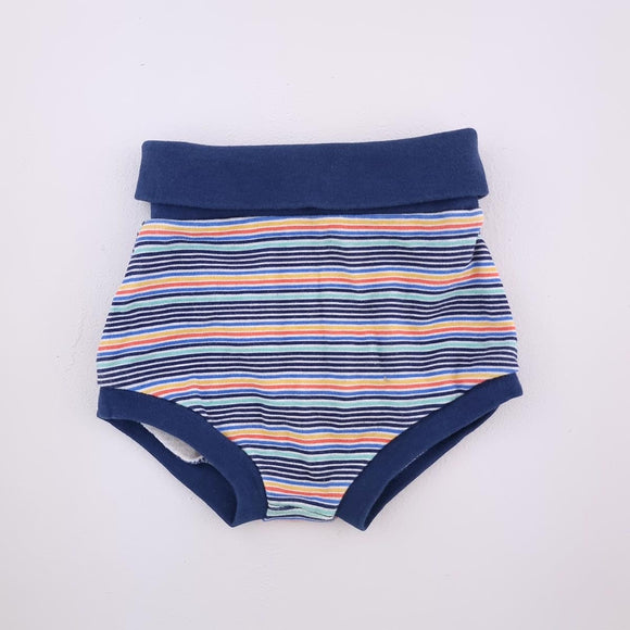 3-6M Boys Blue With Stripes Bloomer - Woolworths