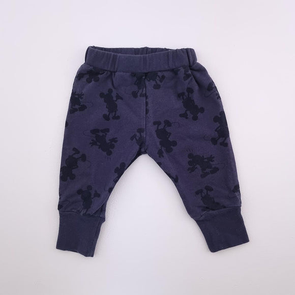 3-6M Boys Dark Blue With Mickey Mouse Jogger - Disney