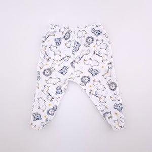 0-3M Boys White With Big 5 Leggings - Ackermans