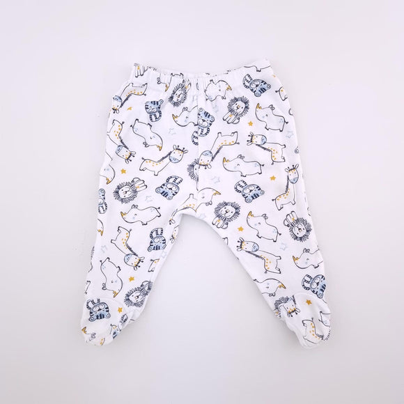 0-3M Boys White With Big 5 Leggings - Ackermans