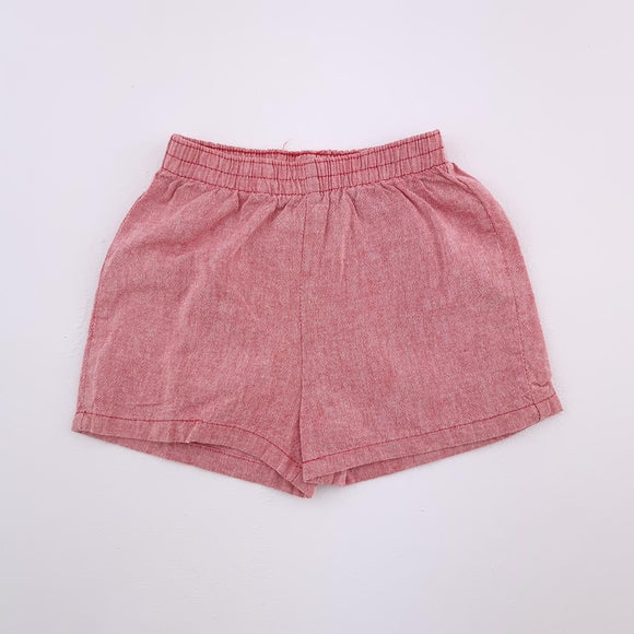 3-6M Boys Red Faded Short - No Brand