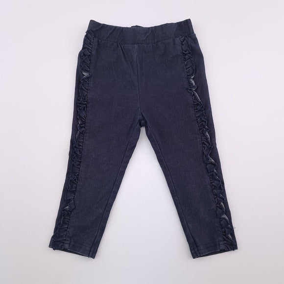 12-18M Dark Blue With Frill Legging - Woolworths