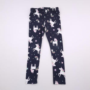 <b><span style="background-color: #FFC808"><font color="black">&nbsp;*PLAYGROUND*&nbsp;</font></span></b> 5-6Y Blue With Unicorns Leggings - Woolworths