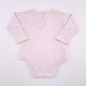<b><span style="background-color: #FFC808"><font color="black">&nbsp;*PLAYGROUND*&nbsp;</font></span></b> 12-18M Girls Pink With Colour Dots Onesie - Woolworths