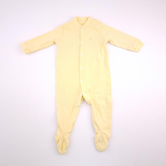 0-3M Boys Yellow Sleepsuite - Woolworths