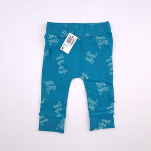 <b><span style="background-color: #ee1f44"><font color="white">&nbsp;*NEW*&nbsp;</font></span></b> 3-6M Boys Blue Let's Play Dino Legging - Woolworths